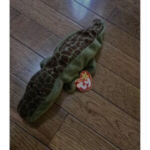 Original Beanie Babies "Ally" The Gator 1993 Retired with Tags Rare Ty PVC